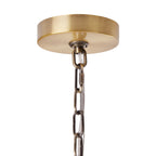 Lustre à 3 lumières River of Goods Bryar en laiton et cristal 23,5 W - 23,5 x 23,5 x 61,5