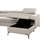 Canapé sectionnel surdimensionné Roomfitters 122 avec rangement pour méridienne, canapé contemporain en U 7 places