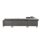 Canapé sectionnel surdimensionné Roomfitters 122 avec rangement pour méridienne, canapé contemporain en U 7 places