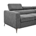 Canapé sectionnel surdimensionné Roomfitters 122 avec rangement pour méridienne, canapé contemporain en U 7 places