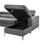 Canapé sectionnel surdimensionné Roomfitters 122 avec rangement pour méridienne, canapé contemporain en U 7 places