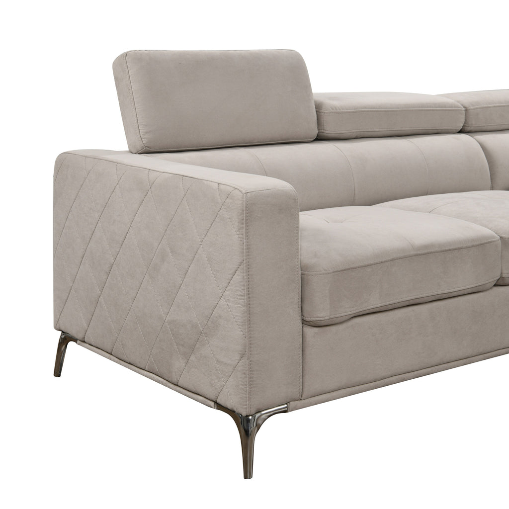 Canapé sectionnel surdimensionné Roomfitters 122 avec rangement pour méridienne, canapé contemporain en U 7 places