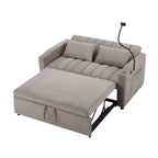 Canapé-lit convertible Roomfitters avec ports USB, poches latérales, porte-gobelets et support de téléphone pivotant pour le salon