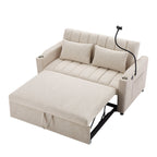 Canapé-lit convertible Roomfitters avec ports USB, poches latérales, porte-gobelets et support de téléphone pivotant pour le salon
