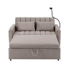 Canapé-lit convertible Roomfitters avec ports USB, poches latérales, porte-gobelets et support de téléphone pivotant pour le salon