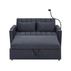 Canapé-lit convertible Roomfitters avec ports USB, poches latérales, porte-gobelets et support de téléphone pivotant pour le salon