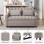 Canapé-lit convertible Roomfitters avec ports USB, poches latérales, porte-gobelets et support de téléphone pivotant pour le salon