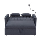 Canapé-lit convertible Roomfitters avec ports USB, poches latérales, porte-gobelets et support de téléphone pivotant pour le salon