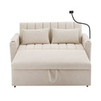 Canapé-lit convertible Roomfitters avec ports USB, poches latérales, porte-gobelets et support de téléphone pivotant pour le salon