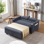 Canapé-lit convertible Roomfitters avec ports USB, poches latérales, porte-gobelets et support de téléphone pivotant pour le salon