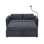 Canapé-lit convertible Roomfitters avec ports USB, poches latérales, porte-gobelets et support de téléphone pivotant pour le salon