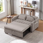 Canapé-lit convertible Roomfitters avec ports USB, poches latérales, porte-gobelets et support de téléphone pivotant pour le salon