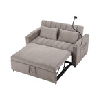 Canapé-lit convertible Roomfitters avec ports USB, poches latérales, porte-gobelets et support de téléphone pivotant pour le salon