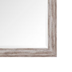 Miroir rustique pleine longueur - 66 x 32 cm, cadre rectangulaire en bois, miroir intégral pour salon, chambre à coucher
