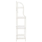 Étagère de boulangerie d'extérieur à 4 niveaux en fer forgé victorien SAFAVIEH Bryn - 25 po L x 15 po P x 63 po H - 25L x 15P x 63H