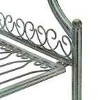 Étagère de boulangerie d'extérieur à 4 niveaux en fer forgé victorien SAFAVIEH Bryn - 25 po L x 15 po P x 63 po H - 25L x 15P x 63H