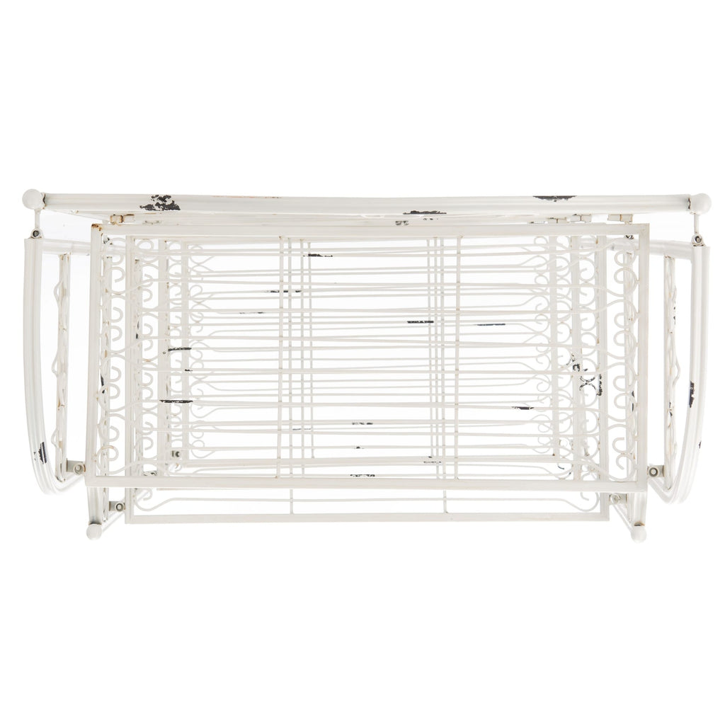 Étagère de boulangerie d'extérieur à 4 niveaux en fer forgé victorien SAFAVIEH Bryn - 25 po L x 15 po P x 63 po H - 25L x 15P x 63H