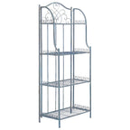 Étagère de boulangerie d'extérieur à 4 niveaux en fer forgé victorien SAFAVIEH Bryn - 25 po L x 15 po P x 63 po H - 25L x 15P x 63H