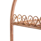 Étagère de boulangerie d'extérieur à 4 niveaux en fer forgé victorien SAFAVIEH Bryn - 25 po L x 15 po P x 63 po H - 25L x 15P x 63H