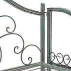 Étagère de boulangerie d'extérieur à 4 niveaux en fer forgé victorien SAFAVIEH Bryn - 25 po L x 15 po P x 63 po H - 25L x 15P x 63H