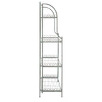 Étagère de boulangerie d'extérieur à 4 niveaux en fer forgé victorien SAFAVIEH Bryn - 25 po L x 15 po P x 63 po H - 25L x 15P x 63H