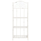 Étagère de boulangerie d'extérieur à 4 niveaux en fer forgé victorien SAFAVIEH Bryn - 25 po L x 15 po P x 63 po H - 25L x 15P x 63H