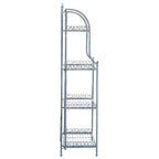 Étagère de boulangerie d'extérieur à 4 niveaux en fer forgé victorien SAFAVIEH Bryn - 25 po L x 15 po P x 63 po H - 25L x 15P x 63H