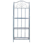 Étagère de boulangerie d'extérieur à 4 niveaux en fer forgé victorien SAFAVIEH Bryn - 25 po L x 15 po P x 63 po H - 25L x 15P x 63H