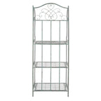 Étagère de boulangerie d'extérieur à 4 niveaux en fer forgé victorien SAFAVIEH Bryn - 25 po L x 15 po P x 63 po H - 25L x 15P x 63H