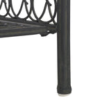 Étagère de boulangerie d'extérieur à 4 niveaux en fer forgé victorien SAFAVIEH Bryn - 25 po L x 15 po P x 63 po H - 25L x 15P x 63H