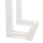 Console Safavieh Couture Camryn en acrylique transparent (60 l x 10 l x 30 h)