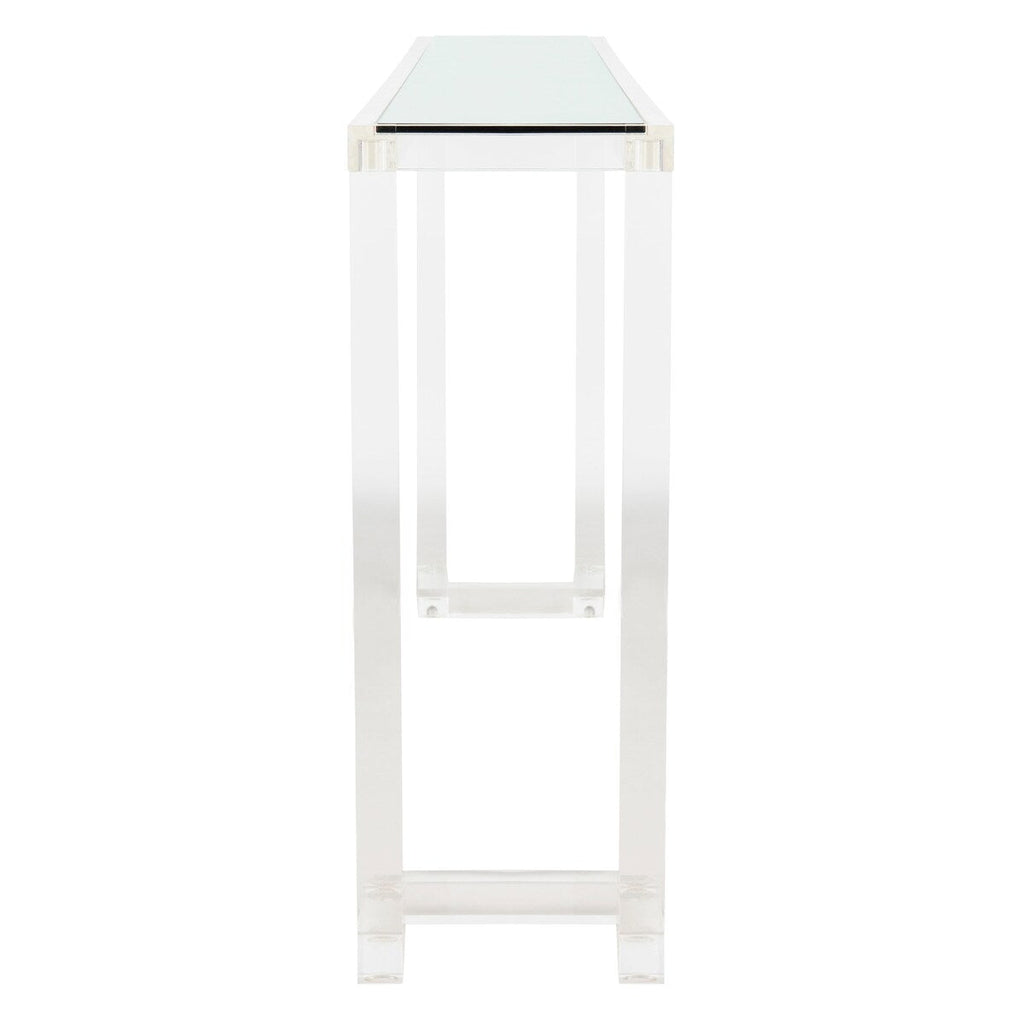 Console Safavieh Couture Camryn en acrylique transparent (60 l x 10 l x 30 h)