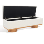 Banc de rangement SAFAVIEH Couture Sunneva Boucle - 61 po L x 20 po P x 19 po H - 61L x 20P x 19H