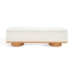 Banc de rangement SAFAVIEH Couture Sunneva Boucle - 61 po L x 20 po P x 19 po H - 61L x 20P x 19H