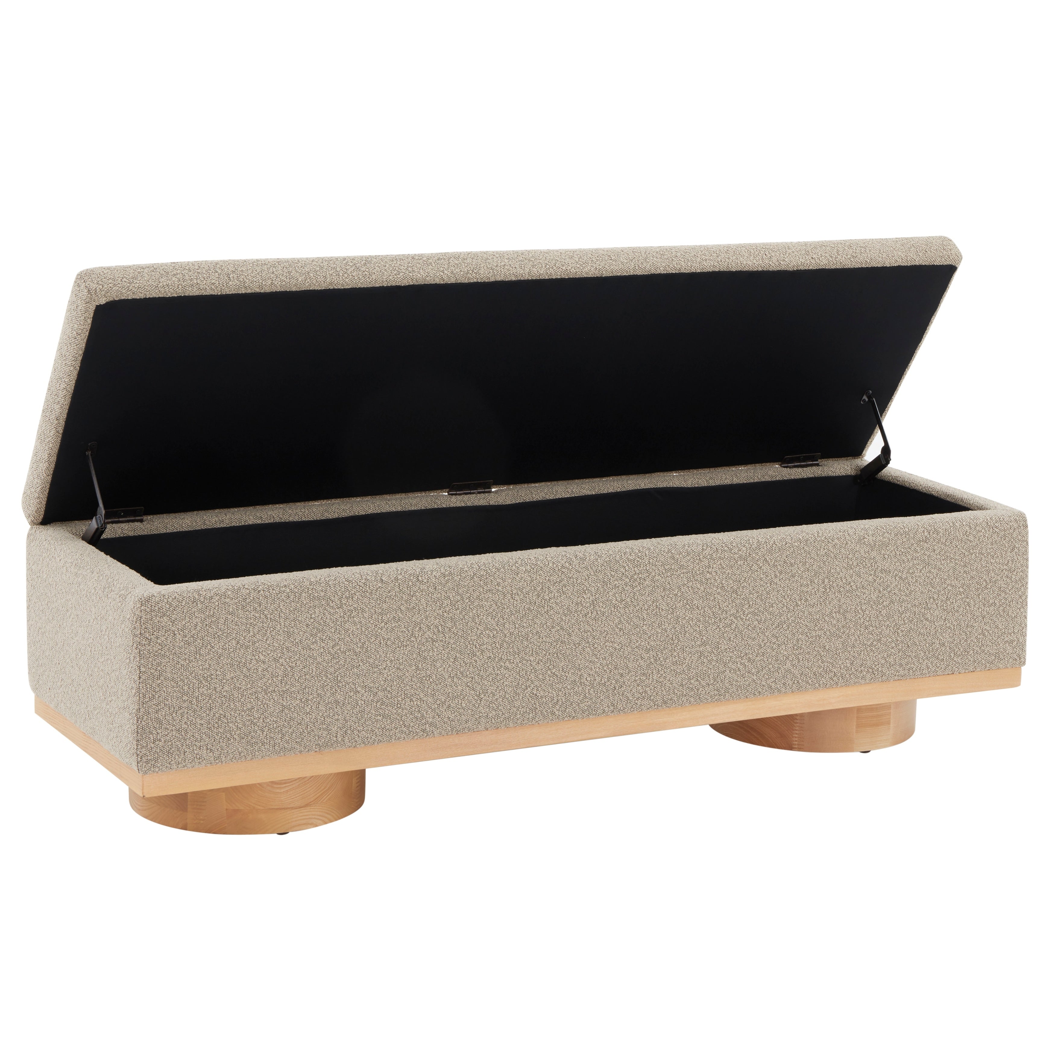 Banc de rangement SAFAVIEH Couture Sunneva Boucle - 61 po L x 20 po P x 19 po H - 61L x 20P x 19H