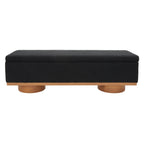 Banc de rangement SAFAVIEH Couture Sunneva Boucle - 61 po L x 20 po P x 19 po H - 61L x 20P x 19H