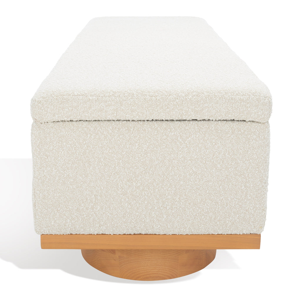 Banc de rangement SAFAVIEH Couture Sunneva Boucle - 61 po L x 20 po P x 19 po H - 61L x 20P x 19H