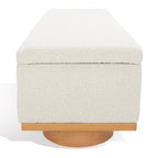 Banc de rangement SAFAVIEH Couture Sunneva Boucle - 61 po L x 20 po P x 19 po H - 61L x 20P x 19H