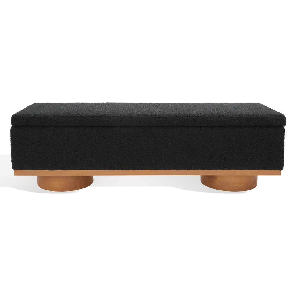 Banc de rangement SAFAVIEH Couture Sunneva Boucle - 61 po L x 20 po P x 19 po H - 61L x 20P x 19H