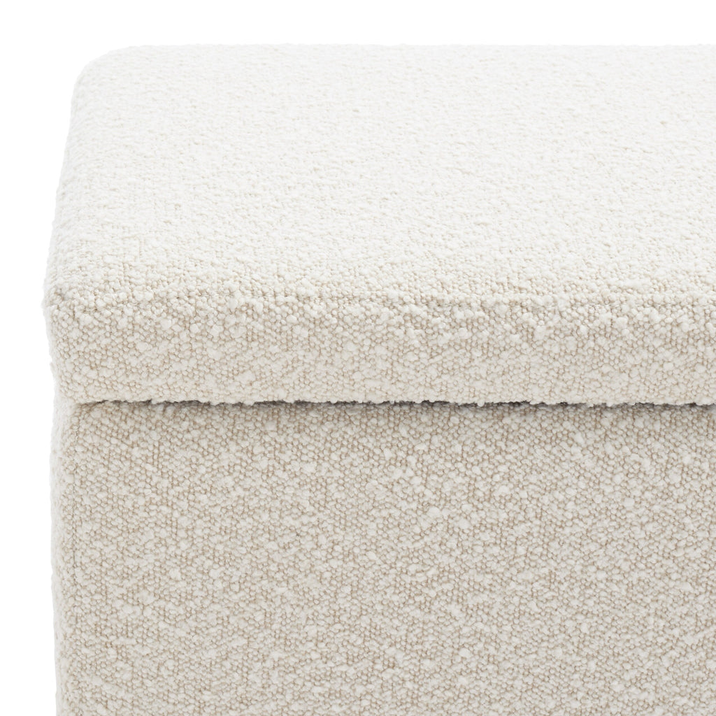 Banc de rangement SAFAVIEH Couture Sunneva Boucle - 61 po L x 20 po P x 19 po H - 61L x 20P x 19H