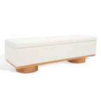 Banc de rangement SAFAVIEH Couture Sunneva Boucle - 61 po L x 20 po P x 19 po H - 61L x 20P x 19H