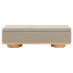 Banc de rangement SAFAVIEH Couture Sunneva Boucle - 61 po L x 20 po P x 19 po H - 61L x 20P x 19H