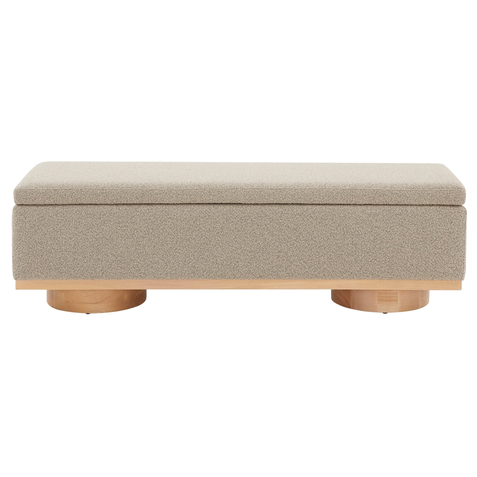 Banc de rangement SAFAVIEH Couture Sunneva Boucle - 61 po L x 20 po P x 19 po H - 61L x 20P x 19H