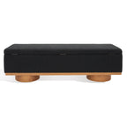 Banc de rangement SAFAVIEH Couture Sunneva Boucle - 61 po L x 20 po P x 19 po H - 61L x 20P x 19H
