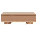 Banc de rangement SAFAVIEH Couture Sunneva Boucle - 61 po L x 20 po P x 19 po H - 61L x 20P x 19H