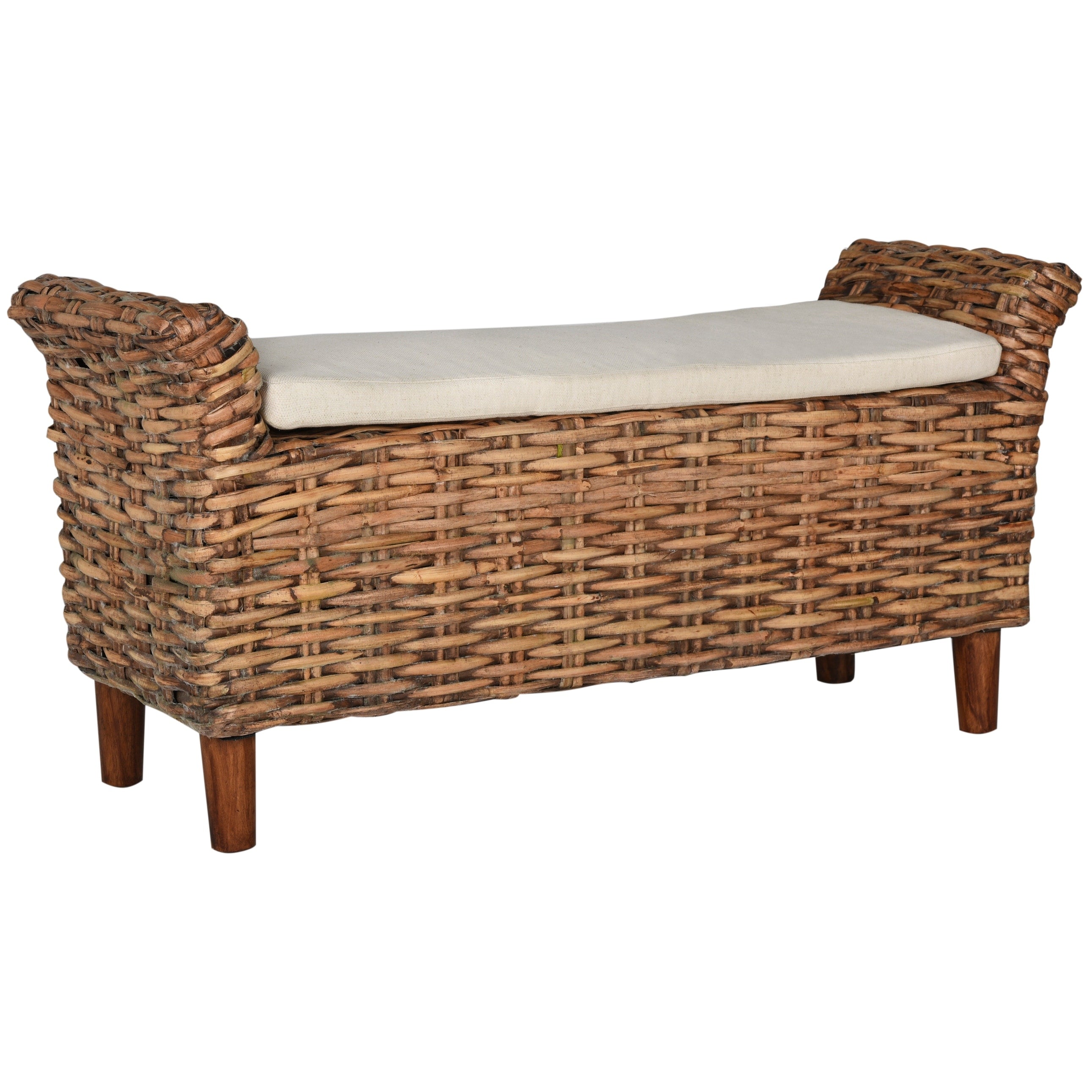Banc SAFAVIEH Danna Brown - 43,9 x 14,8 x 21,1 - 44 L x 15 P x 21 H