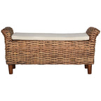 Banc SAFAVIEH Danna Brown - 43,9 x 14,8 x 21,1 - 44 L x 15 P x 21 H