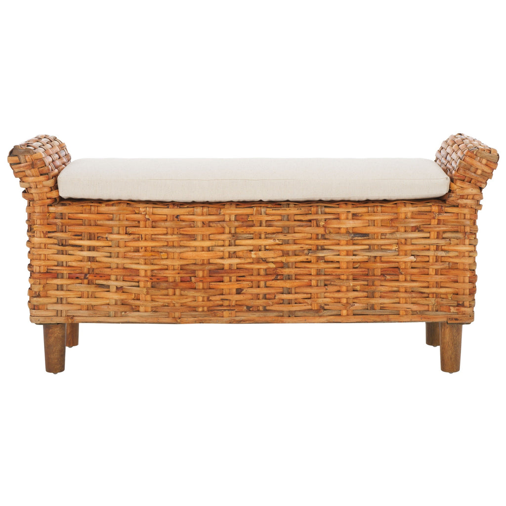 Banc SAFAVIEH Danna Brown - 43,9 x 14,8 x 21,1 - 44 L x 15 P x 21 H