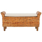 Banc SAFAVIEH Danna Brown - 43,9 x 14,8 x 21,1 - 44 L x 15 P x 21 H