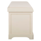 Banc de rangement SAFAVIEH Eola gris/blanc - 47 x 16,1 x 19,9 - 47 L x 16 P x 20 H